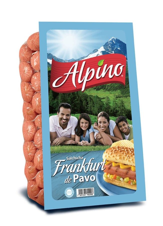 Salchicha Viena De Pavo Alpino A Granel