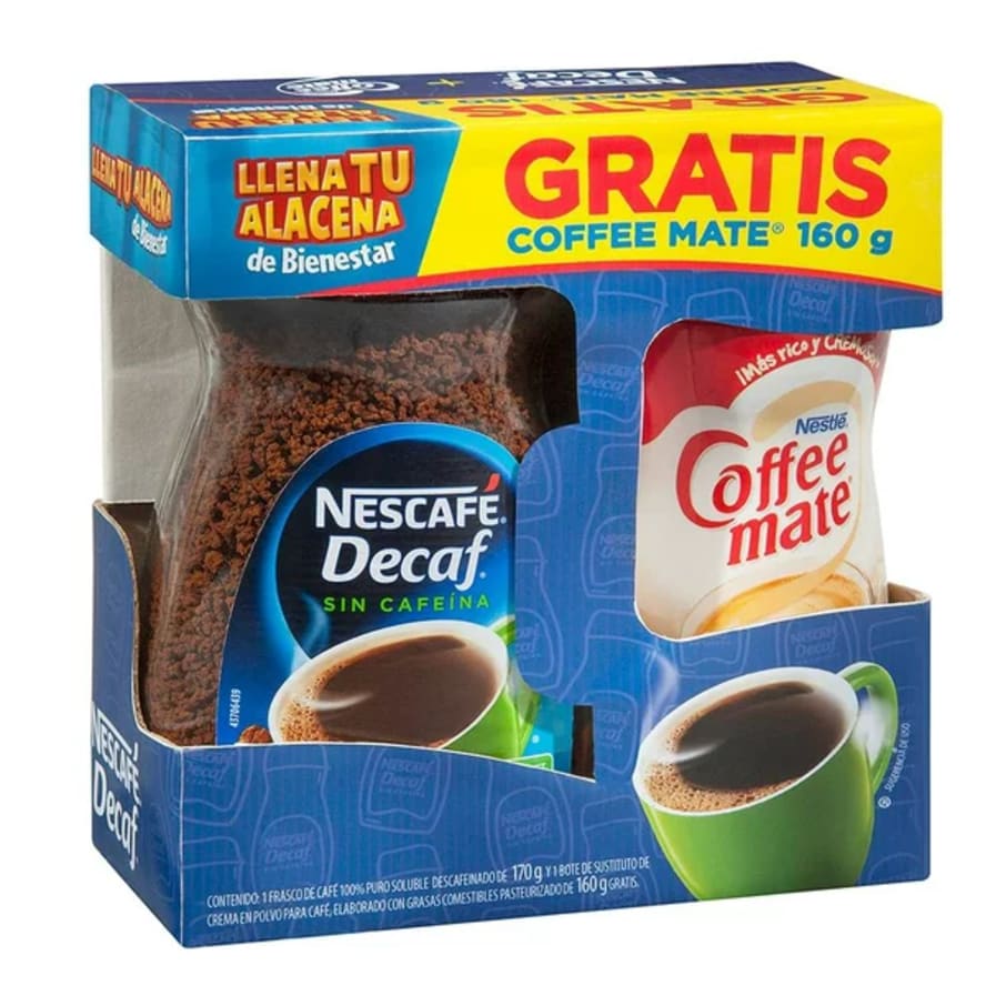 Caf… Decaf 170 Gr + Coffe Mate 160 Gr
