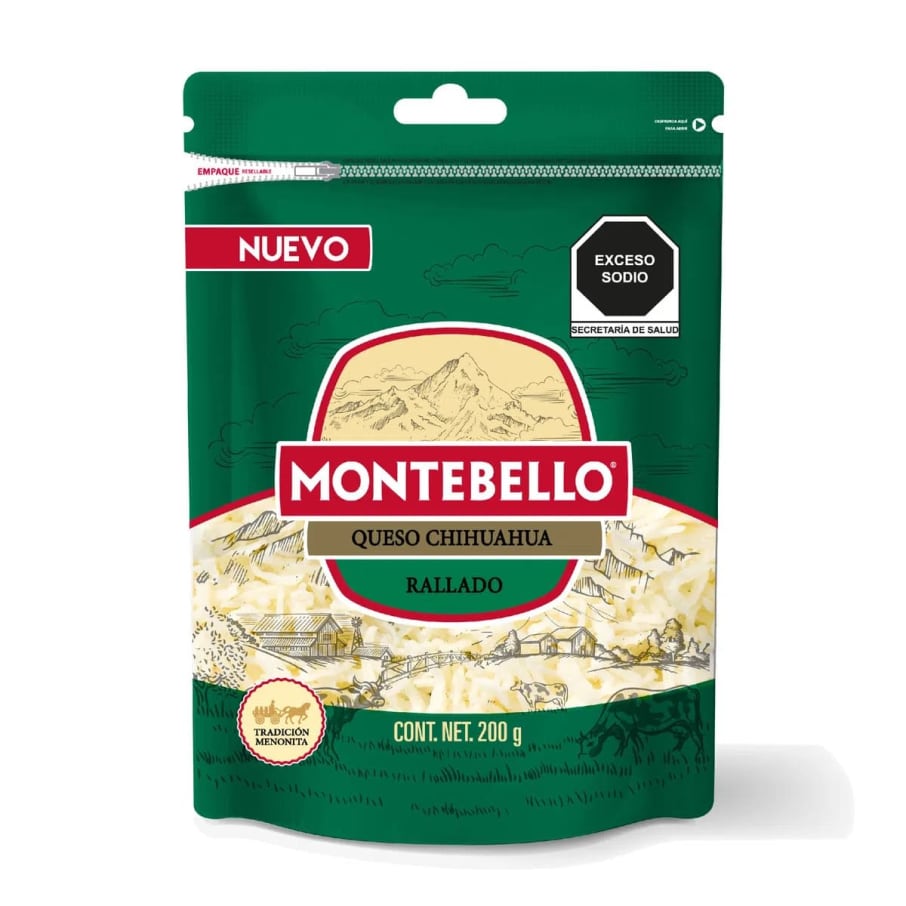 Queso Chihuahua Rallado Montebello 200Gr