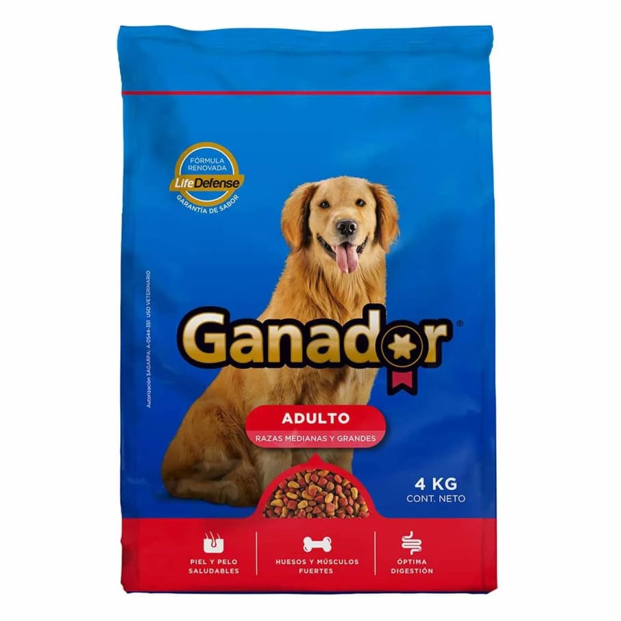 Alimento Ganador Adulto 4 Kg