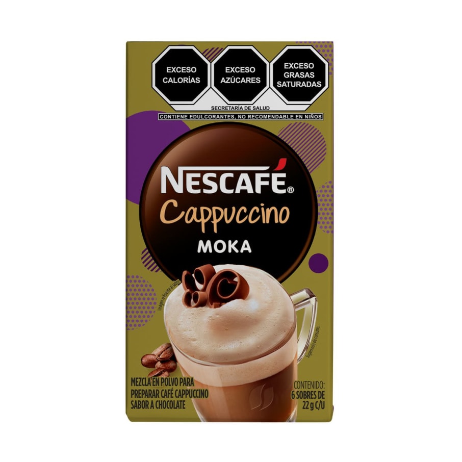 Nescafe Cappucino Moka 20 Gr 6 Pzas Todas