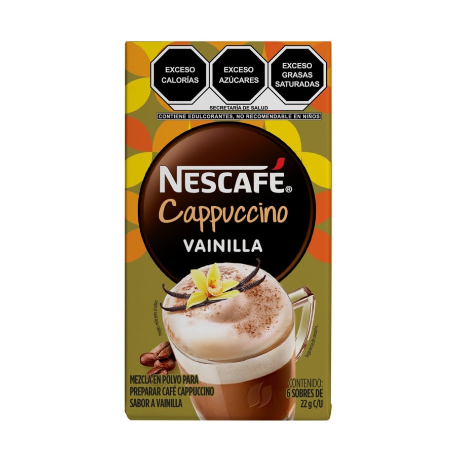 Nescafe Cappucino Vainilla 20 Gr 6 Pzas Todas