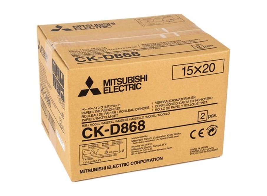 CAJA PAPEL Y CINTA MITSUBISHI CK-D868 IMP. D80DW