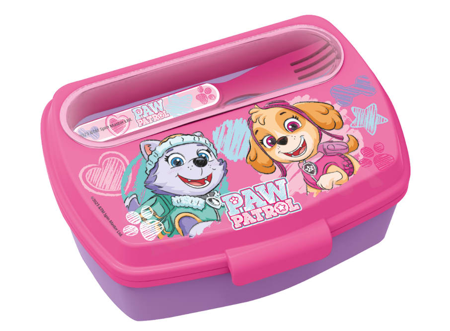 SANDWICHERA MODELO FUNNY CON CUBIERTOS PAW PATROL GIRL