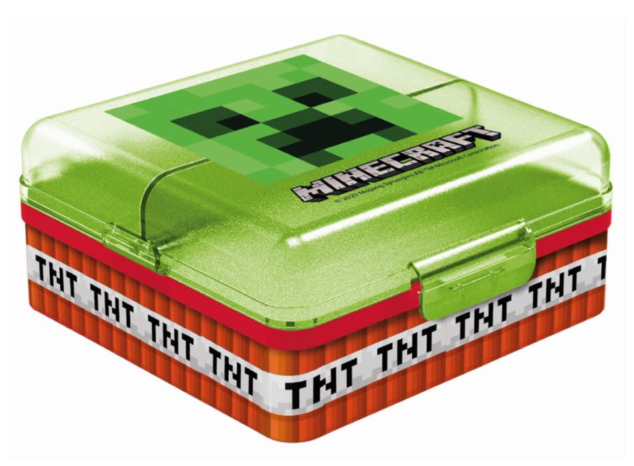 SANDWICHERA MULTICOMPARTIMENTO CUADRADO MINECRAFT