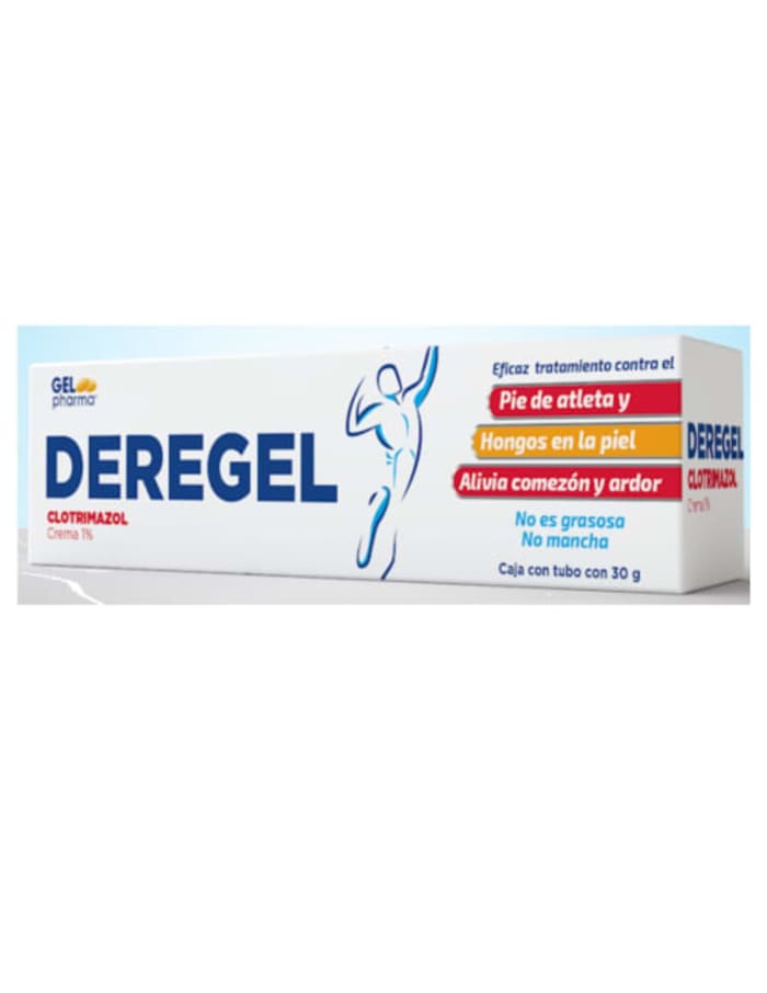 DEREGEL CREMA 1 TUBO c/30 G. (DF) Ácido undecilénico, Undecilenato de zinc DEREGEL CREMA 1 TUBO c/30 G. (DF) Ácido undecilénico, Undecilenato de zinc