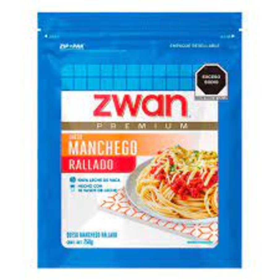 Queso Manchego Rallado Zwan 250Gr