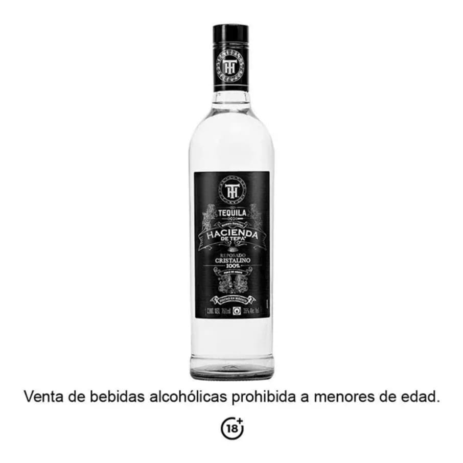 Tequila Hacienda De Tepa Cristalino 750 Ml