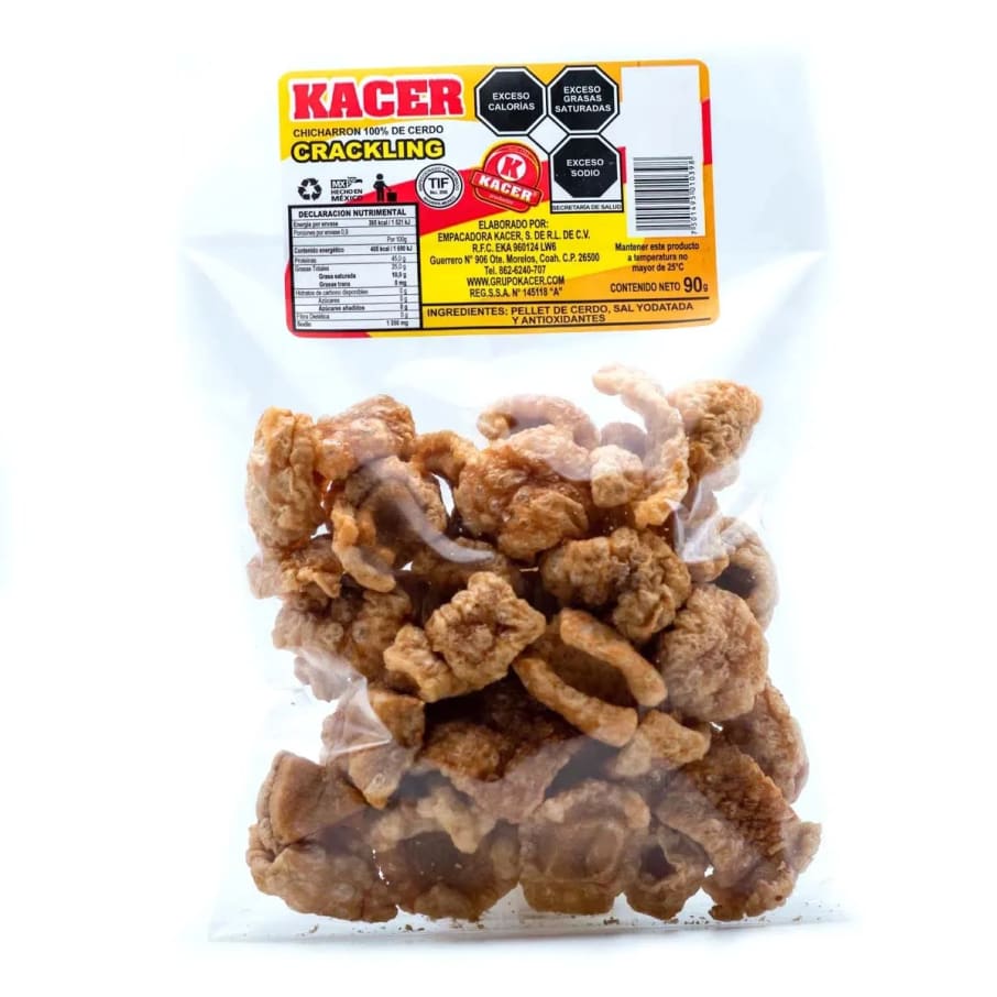 Chicharron De Cerdo Cracklin Kacer 90Grs.