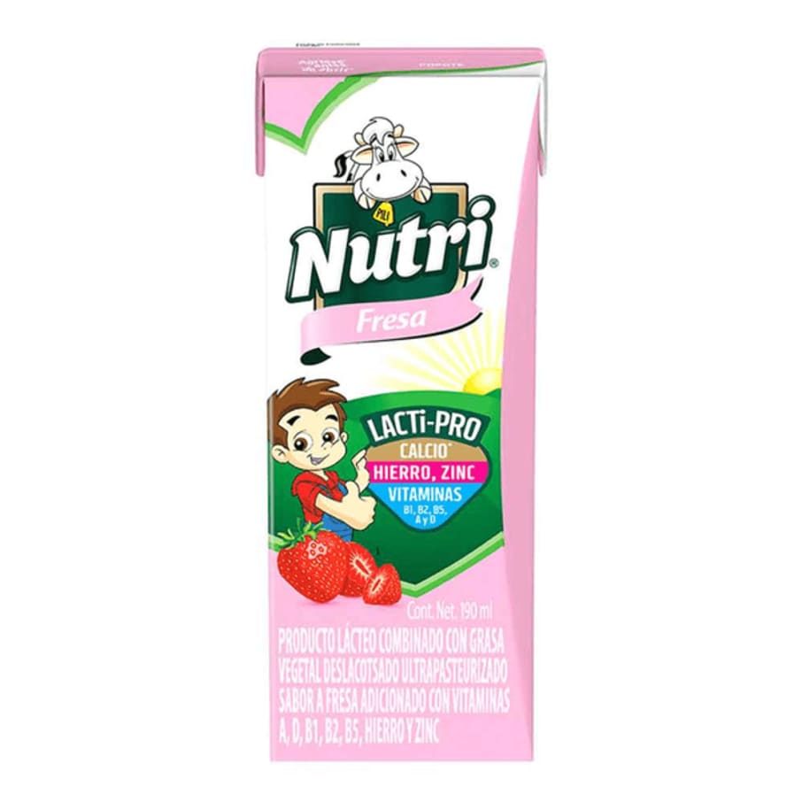 Leche Saborizada Nutrileche Fresa 190 Ml