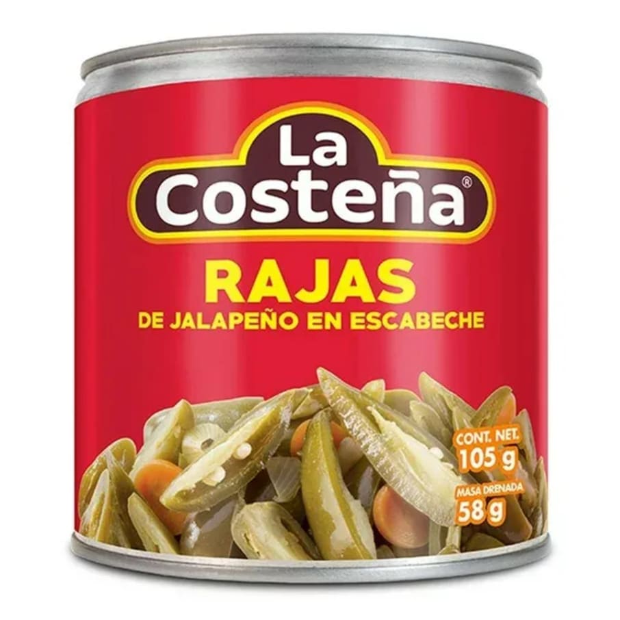 Chiles La Costena Jalapeños En Rajas 105 Gr