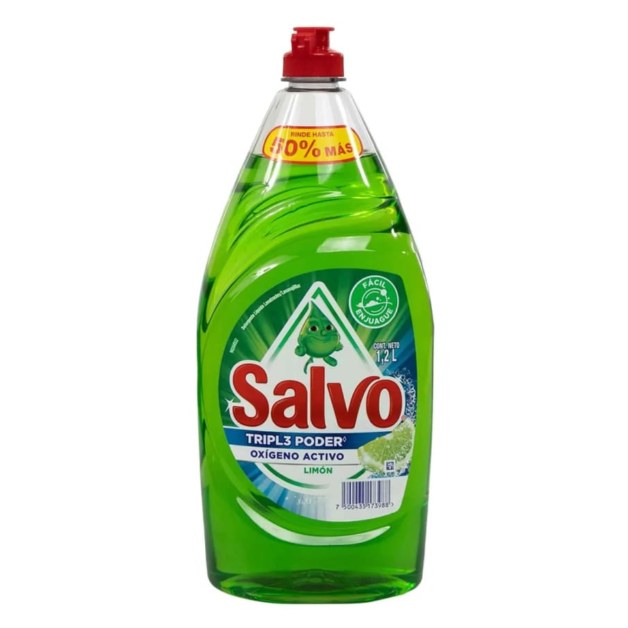 Lavatrastes Salvo Limon Liquido 1.2 Lts