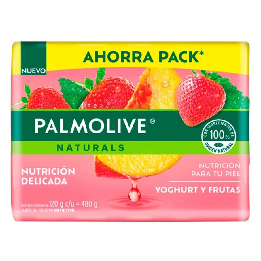 Jabon Palmolive Naturals Yoghurt Y Frutas 4 X 120G