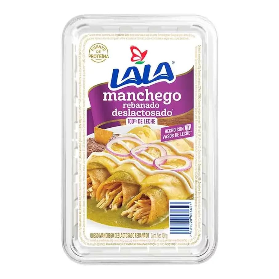 Queso Manchego Lala Deslactosado 400Gr