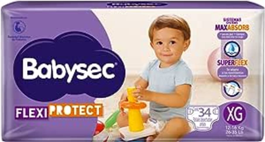 Pañal Babysec Flexi Protect E5 Xg C/34 Pzas