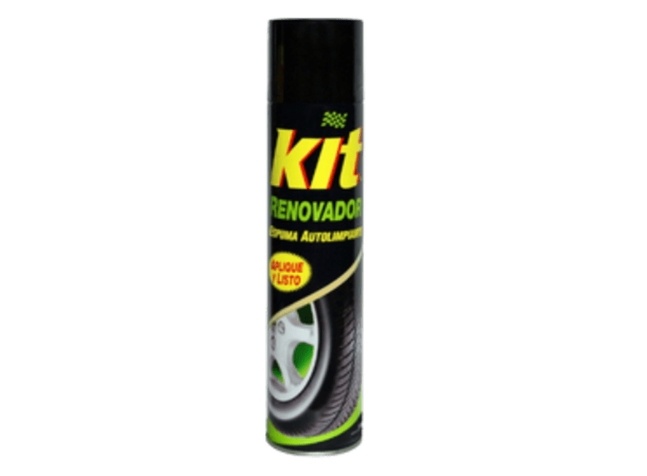 Kit Renovador de Goma Aerosol 360cc para autos