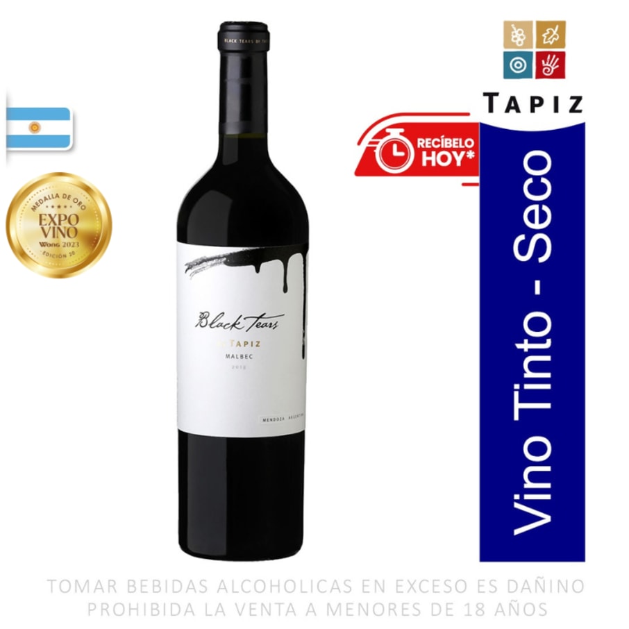 Vino Tapiz Black Tears Malbec 2019 - EXPOVINO WONG 2023