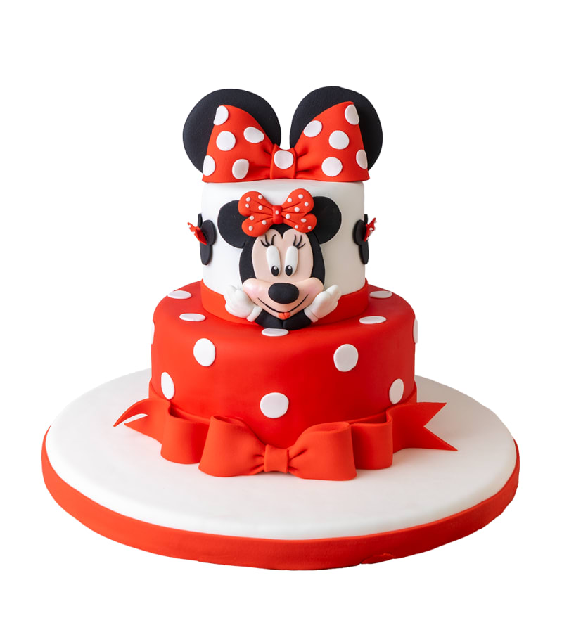 Minnie Roja 2 pisos CHOCOLATE (Pedidos con 48 horas de anticipación)