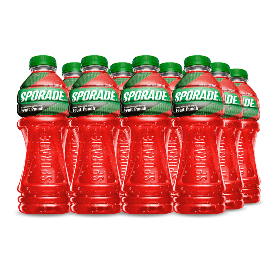  SPORADE FRUIT PUNCH PET NO RETORNABLE 360 ML 12 pack