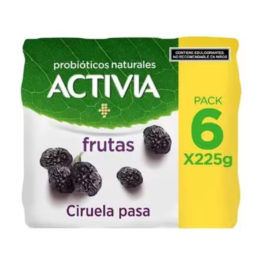 Yoghurt Activia Mpck Ciruela Pasa 1350G (6X225G)