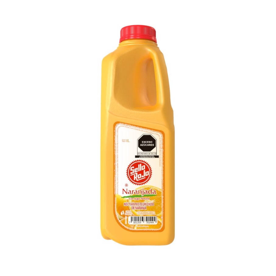 Nectar Naranja Sin Azucar Sello Rojo 1Lt.