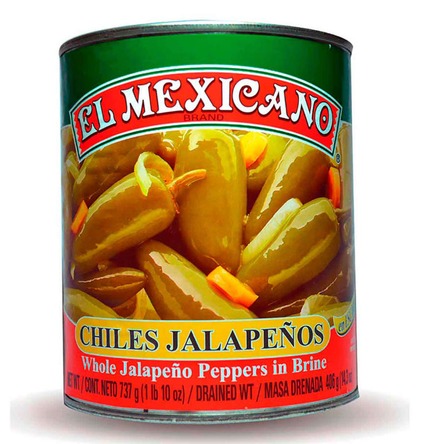 Chiles El Mexicano Jalapenos Enteros 737 Gr Aa, A, B