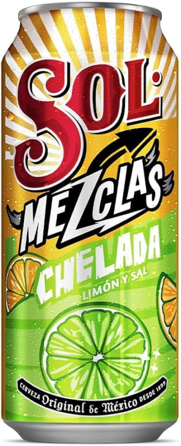 Cerveza Sol Chelada Lata 473 Ml.