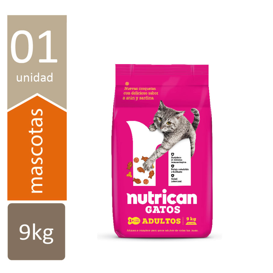 NUTRICAN GATOS ATÚN SARDI RAF 9 KG