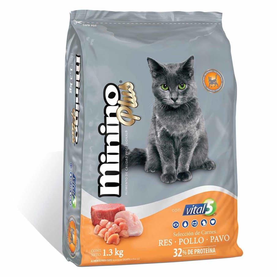 Alimento Gato Minino Plus 1.3 Kg