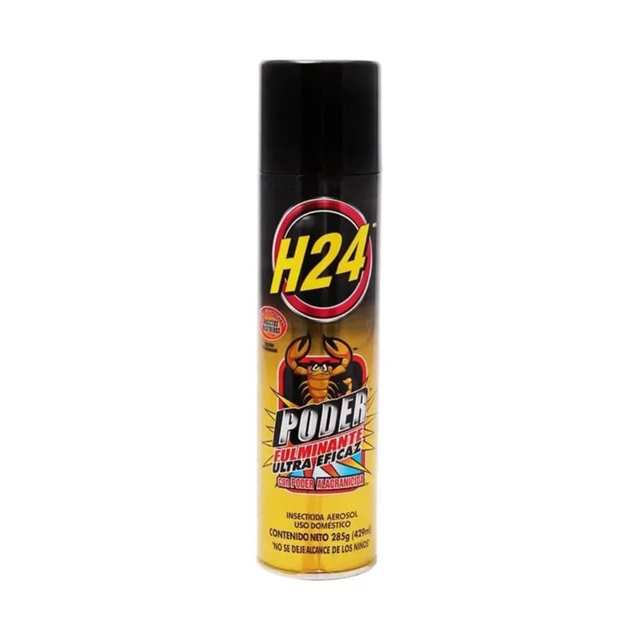 Insecticida H-24 Aerosol Poder Fulminante 429 Ml