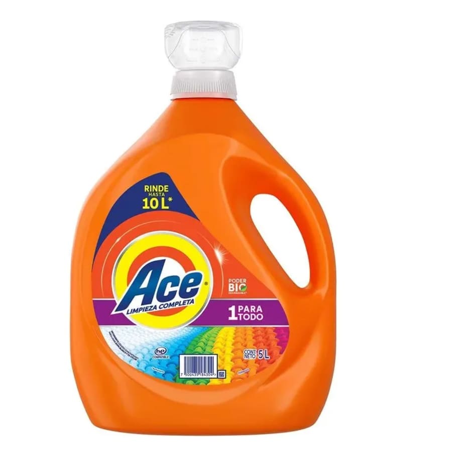 Detergente Liq Ace Limpieza Completa 1 Para Todo 5L