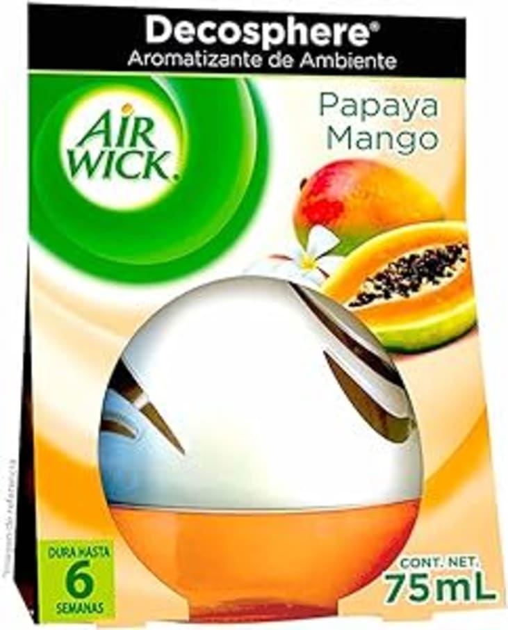 Aromatizante Air Wick Decosphere Papaya Y Mango 75 Ml