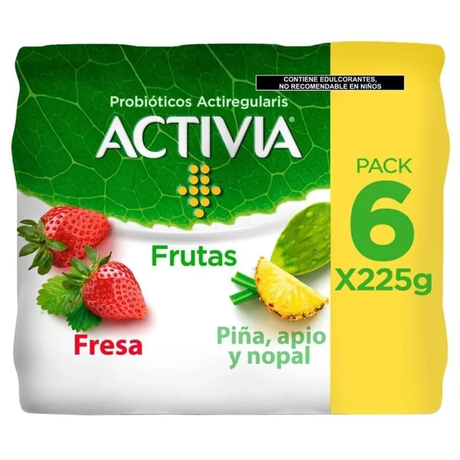 Activia Mpck Frutas Fsa Piña (6X225G) 1350Gr