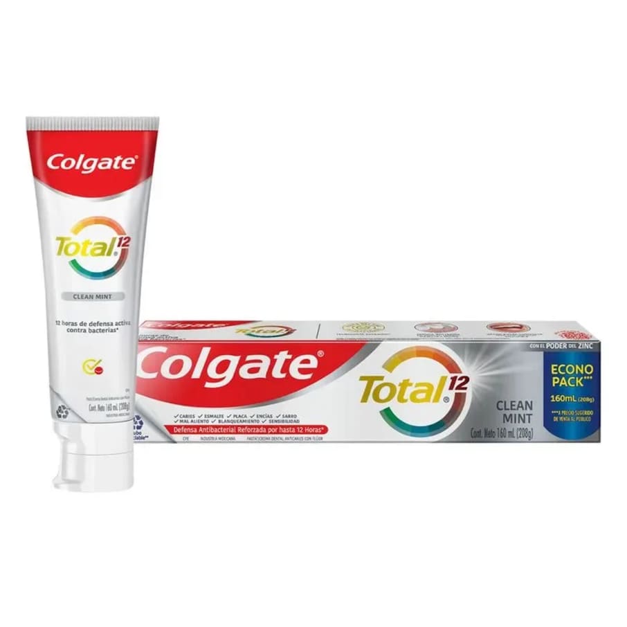 Pasta Dental Colgate Total 12 Clean Mint 160 Ml