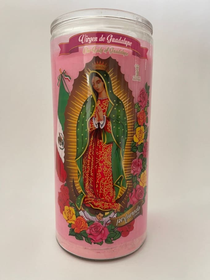 Veladora Virgen De Guadalupe Perfumada