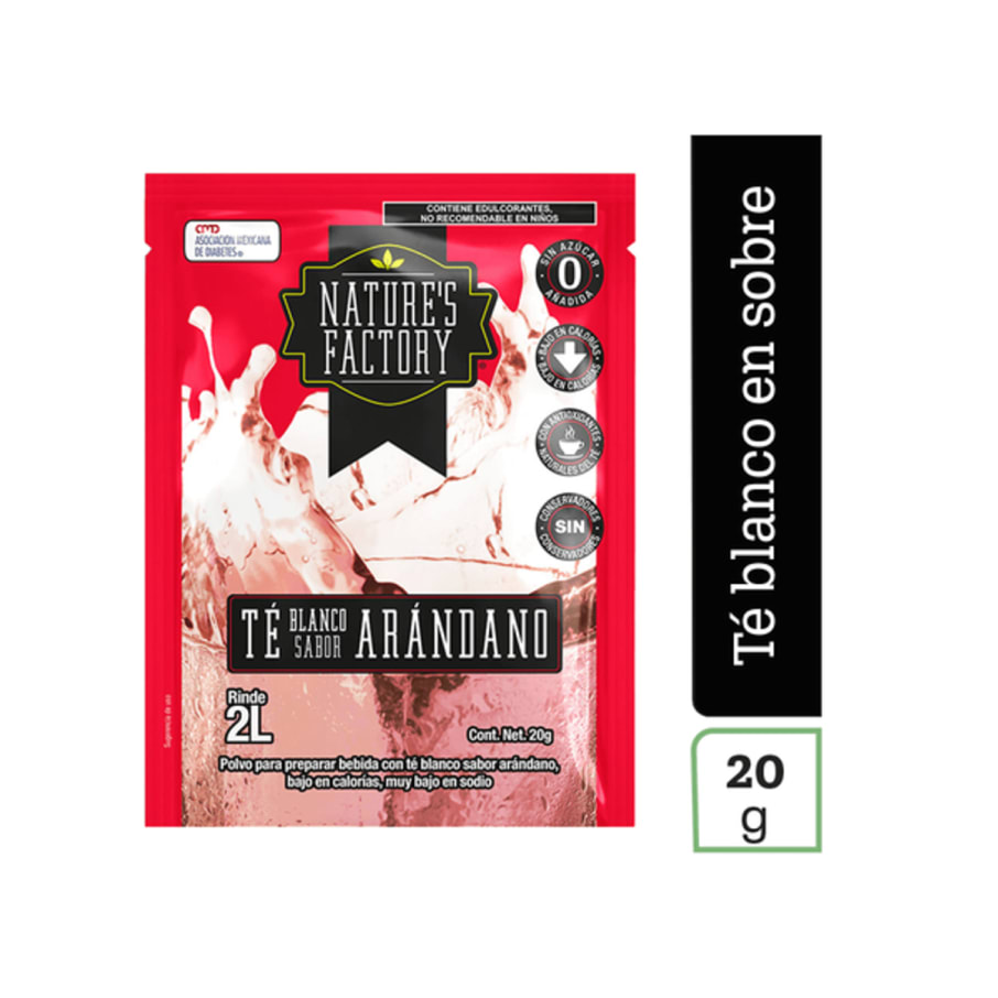 Natures Factory Té Blanco Arandano 20G