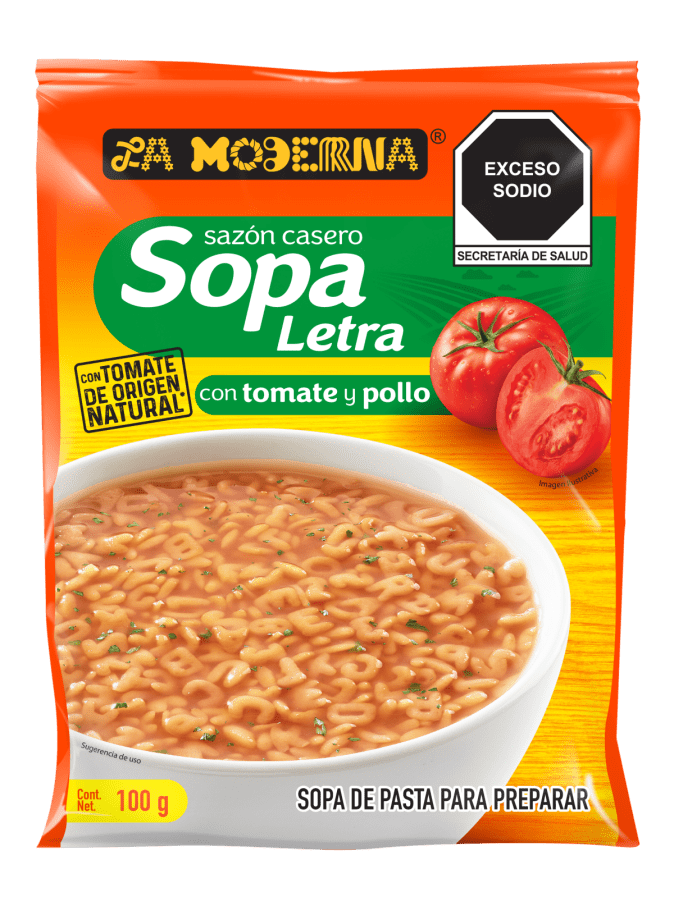 Sopa En Sobre Letras La Moderna 100 Grs