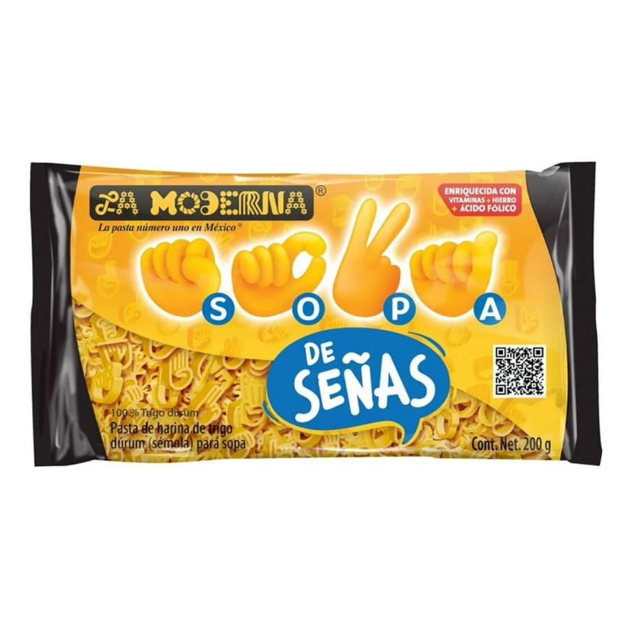 Pasta Para Sopa De Señas La Moderna 200 Grms