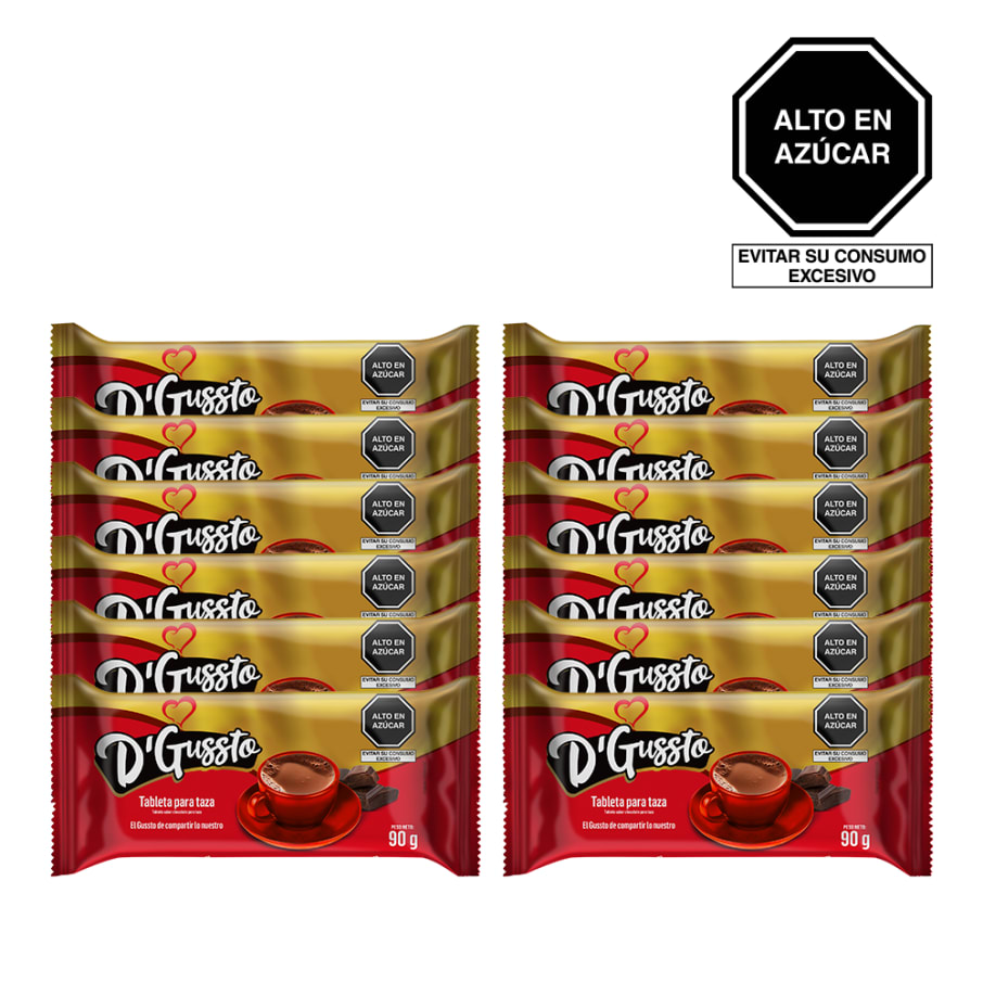 Tableta sabor a chocolate para taza 90 gr