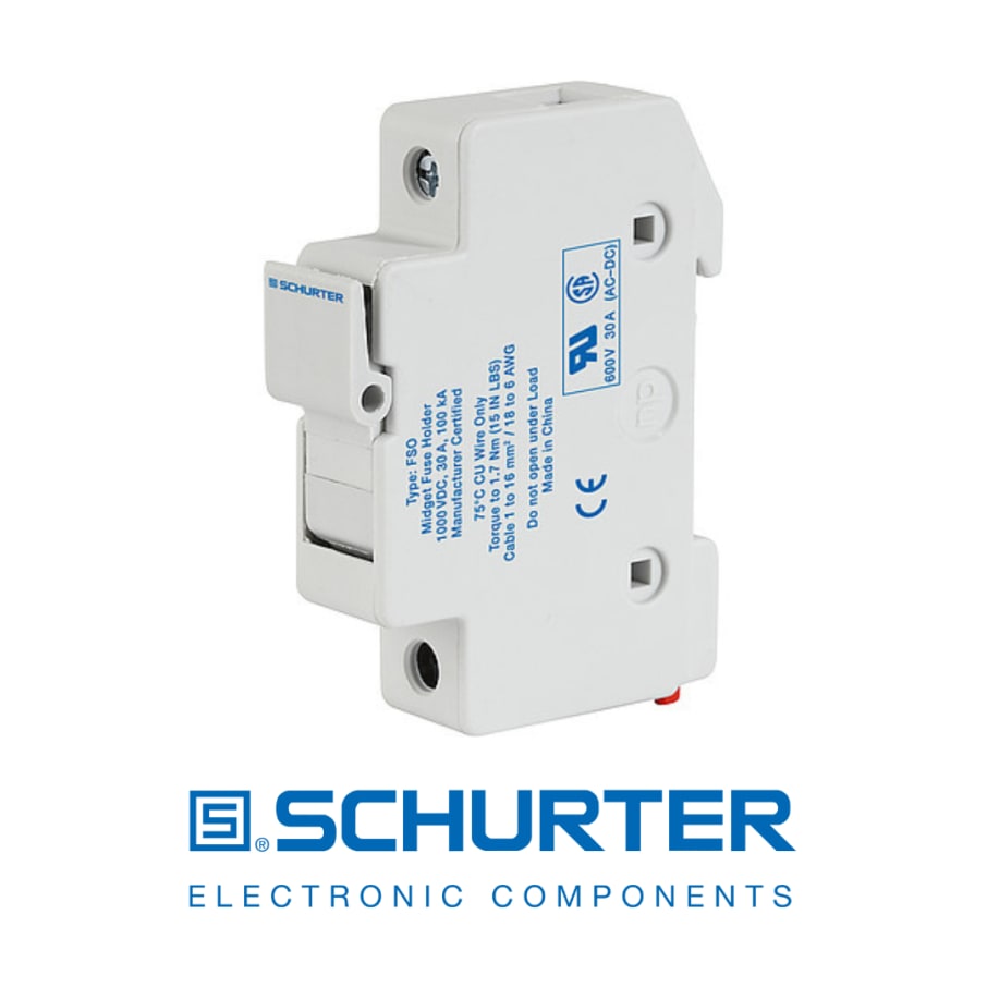 Schurter Portafusible unipolar 10.3x38mm
