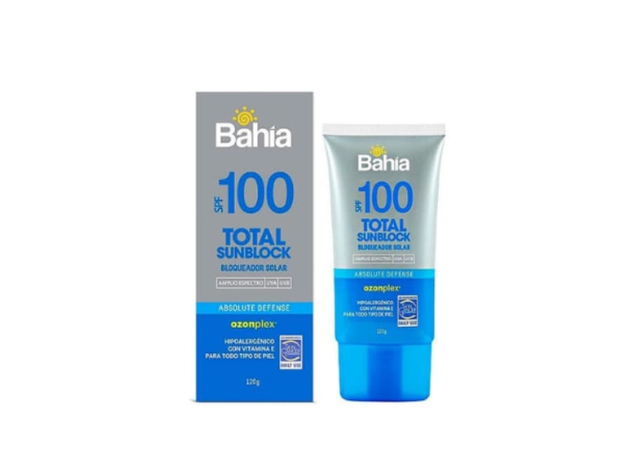 BAHIA BLOQUEADOR TOTAL SUNBLOCK SPF100 X 120GR TUBO 