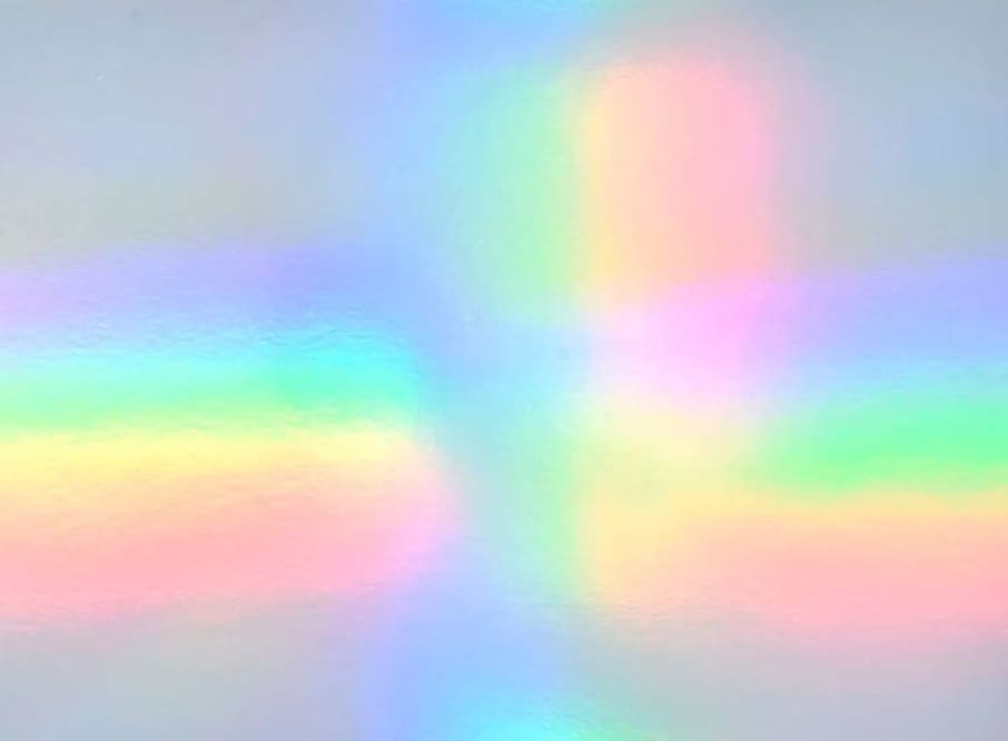PAQ. 25H 230GSM ESPEJO HOLOGRAFICO IRIDISCENTE ARCOIRIS MEDIO PLIEGO 50X70CM