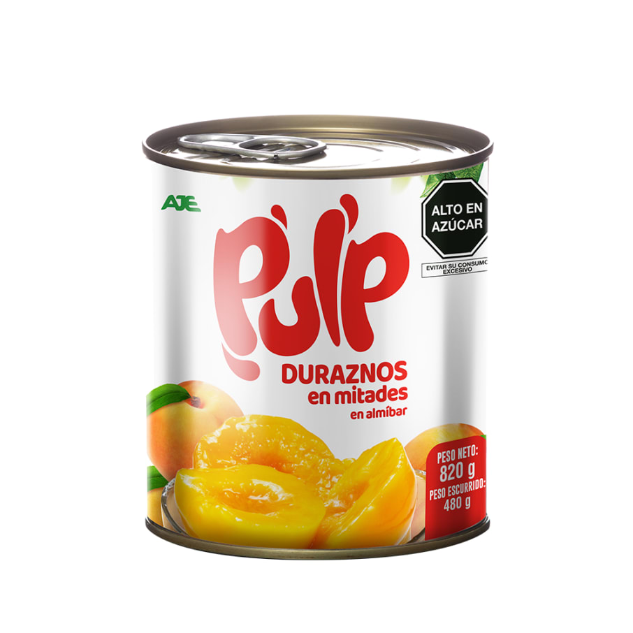 Conserva de durazno Pulp en lata 820 gr