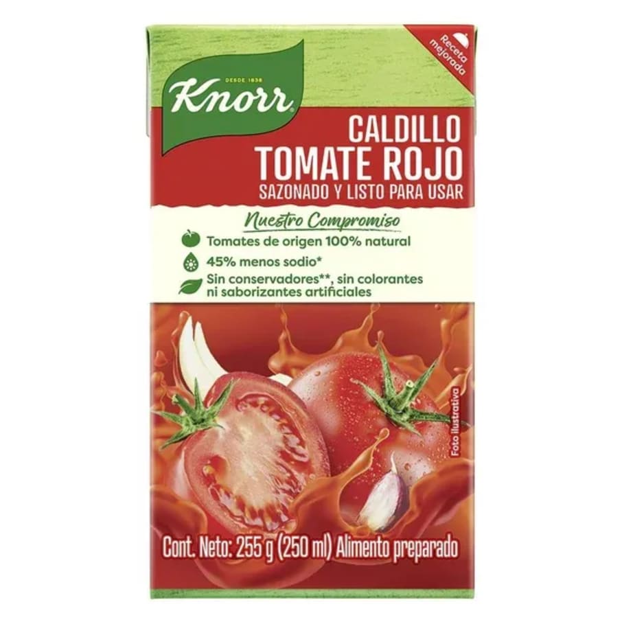 Caldillo Tomate Rojo Knorr 250 Ml