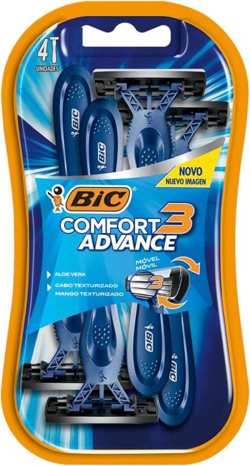 Rastrillo Caballero Bic Confort 3 Action Normal C/4