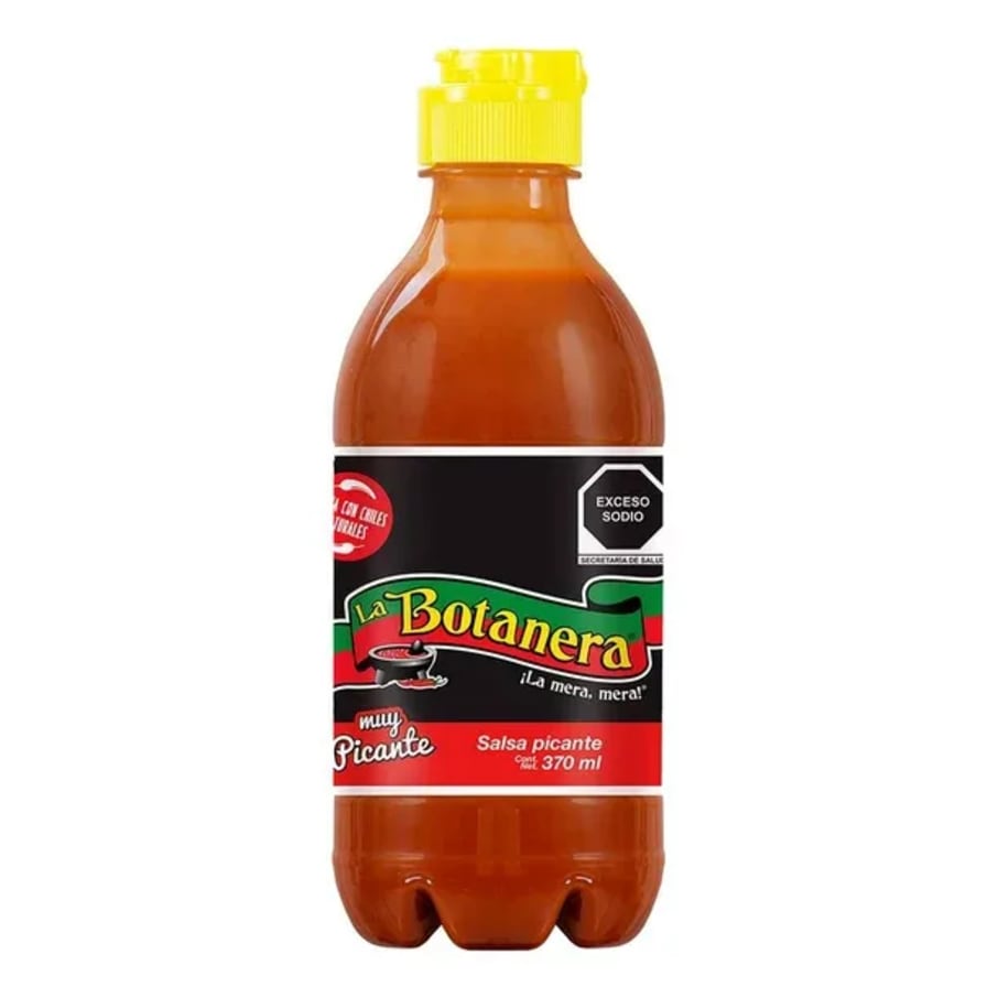 Salsa La Botanera Muy Picante 370 Ml Aa, A Y B