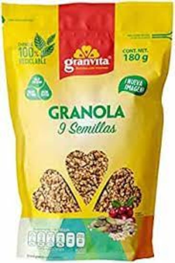 Granola Granvita C/9 Semillas 180 Gr