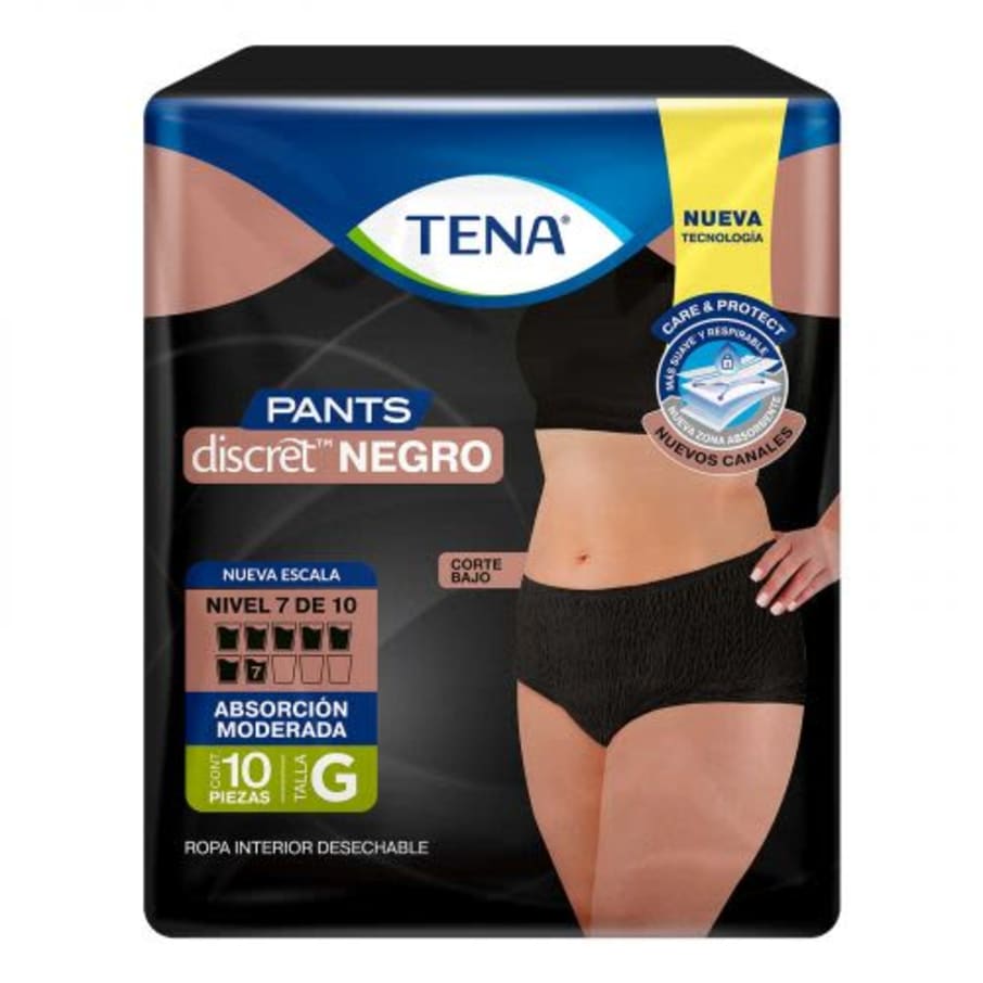 Pañal P/Adulto Tena Pants Discret Gde C/10 Pzas