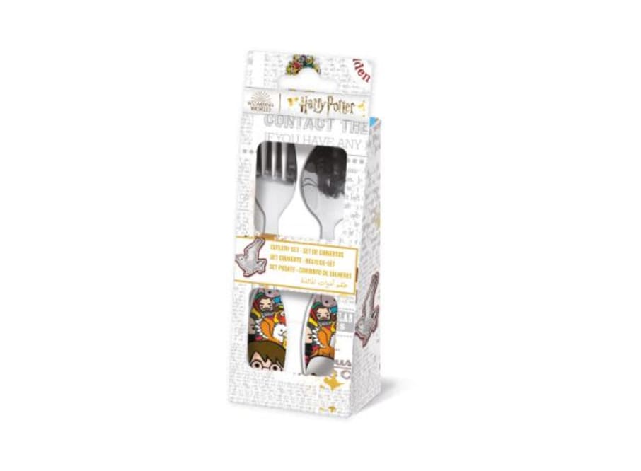 CUBIERTOS METALICOS 2PCS HARRY POTTER