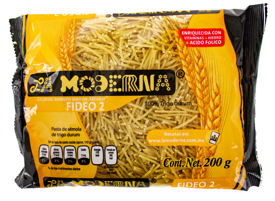 Pasta P/Sopa Fideo 2 La Moderna 200 Gr